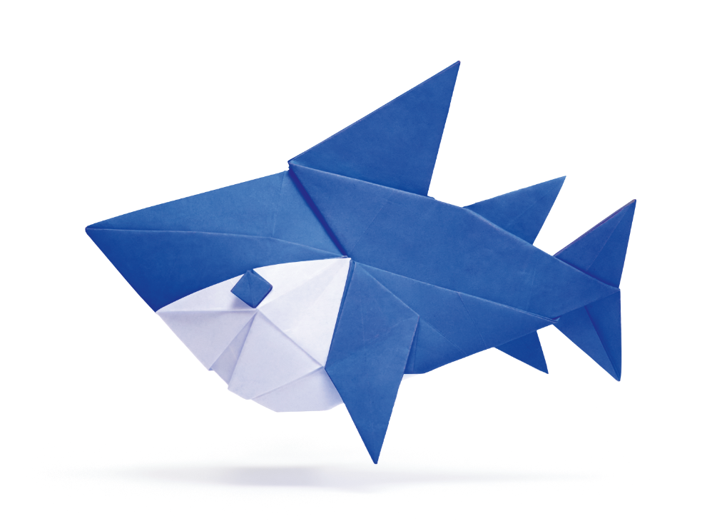 Origami Shark Ball designed by Syn / Jiahui Li