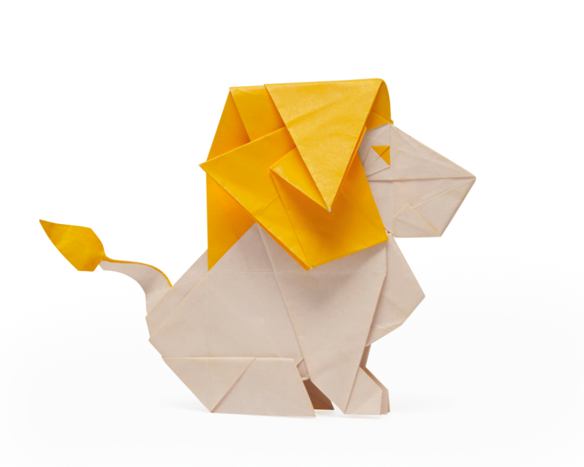 Origami Lion - Emperor designed by Syn / Jiahui Li