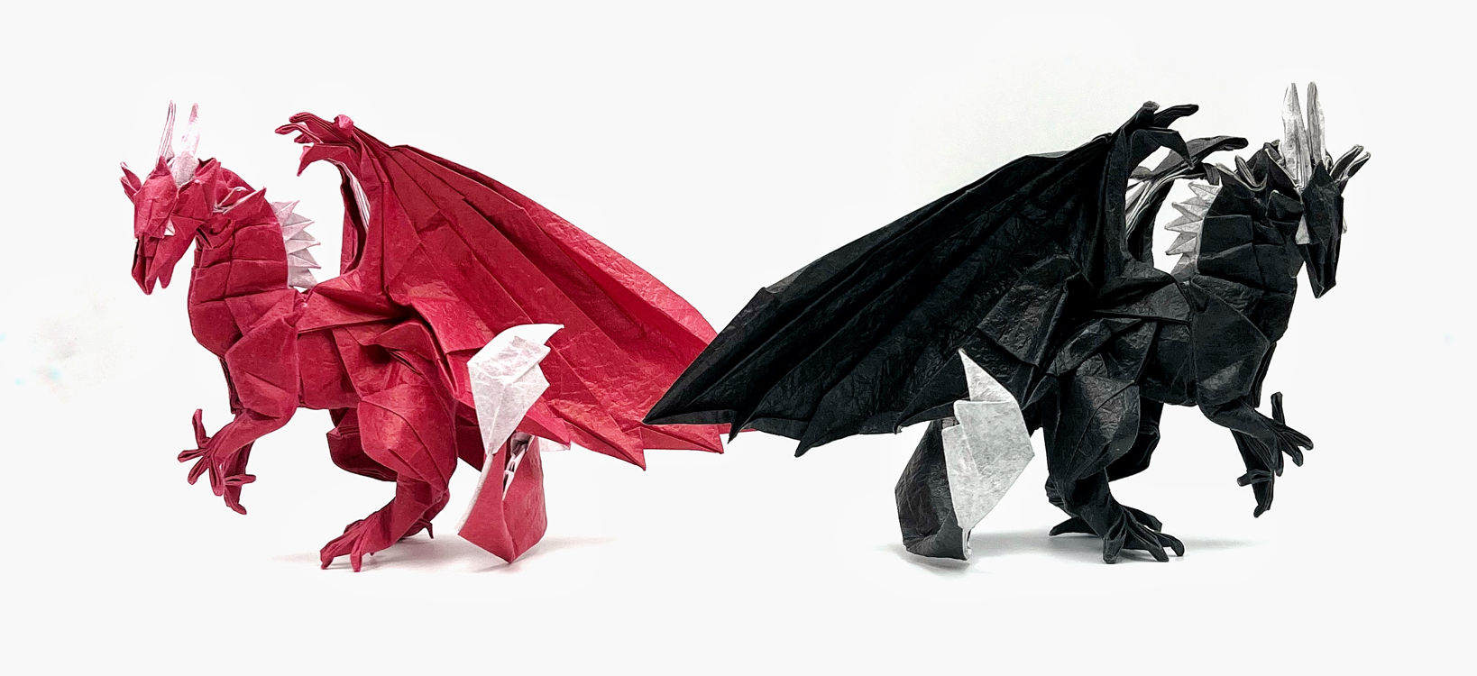 Origami Dragon designed by Xiaoyang Liu, folded by Xiaoyang Liu / 晓阳