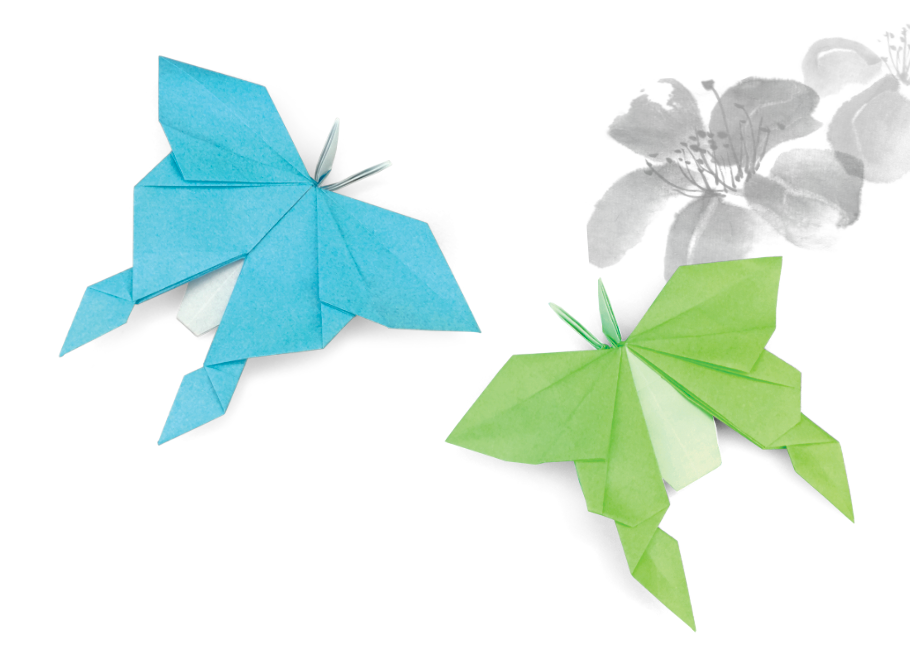 Origami Butterfly designed by Meng Weining, folded by Meng Weining, using Duo Extra Large paper