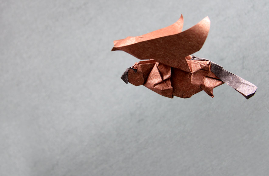 Origami Eagle designed by TERRY Nicolas, folded by TERRY Nicolas, using Sandwich paper