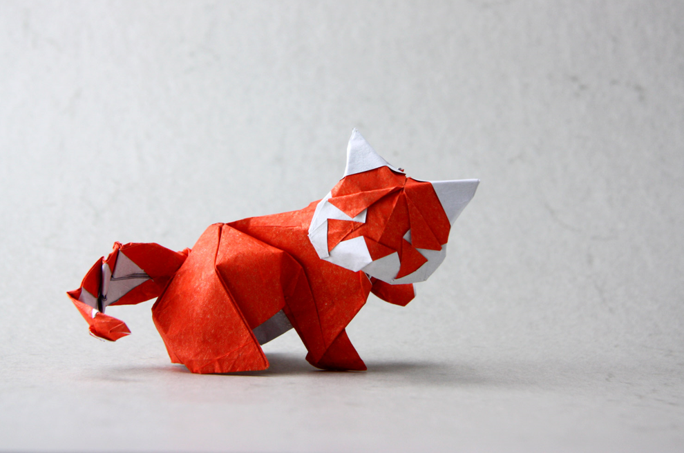 Origami Red Panda designed by ESTEVE Oriol