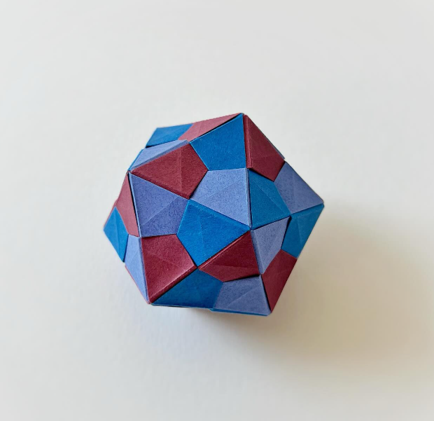 Origami Stellated Icosahedron designed by littlepandaart, folded by Origami by Sophie, using TANT paper