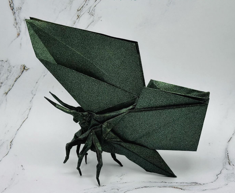 Origami example folded with Shadow Fold paper
