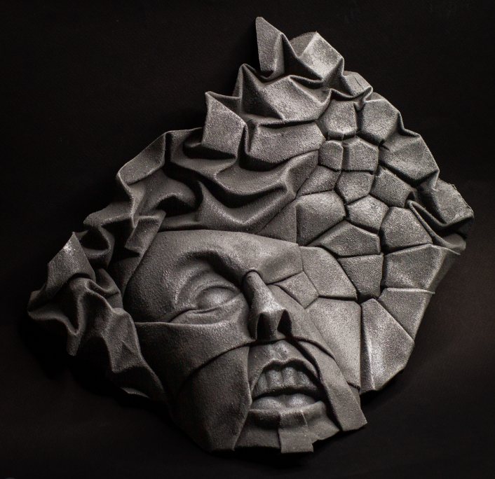 Origami Her End designed by DECLERCQ Steve, folded by DECLERCQ Steve, using ARCHES paper (Cold Pressed (Fine Grain) - 300 gsm)