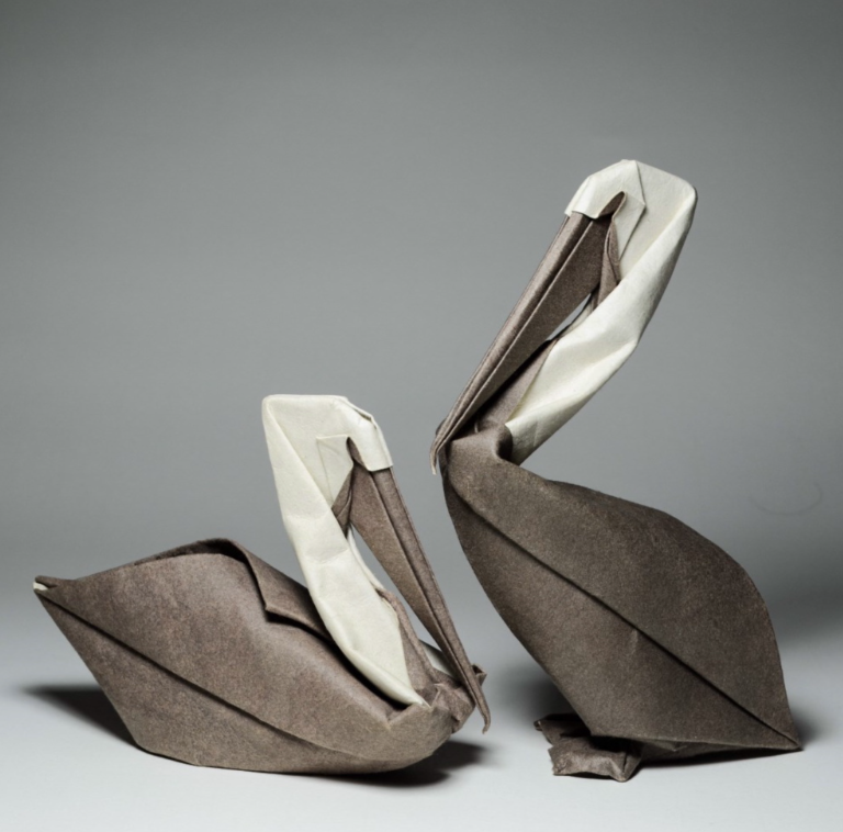 Origami Pelicans designed by Hoàng Tiến Quyết
