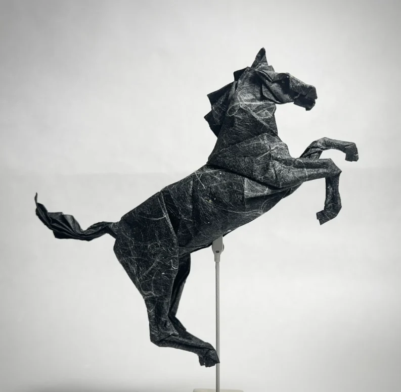 Origami Horse designed by Jeong Jae Il, folded by origami_geofflin