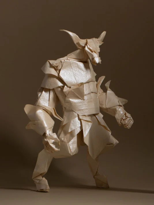 Origami Minotaur 2.0 designed by Hoàng Trung Thành, folded by Hoàng Trung Thành