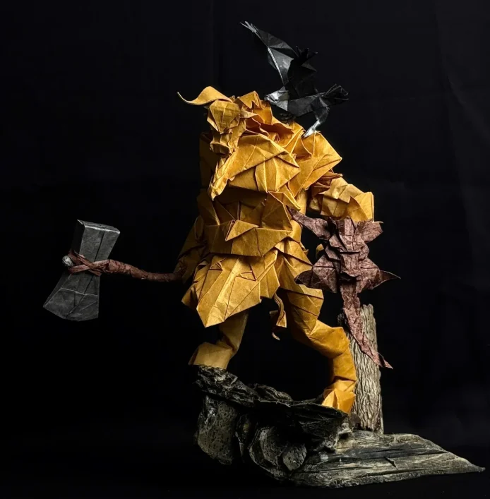 Origami Minotaur 2.0 designed by Hoàng Trung Thành, folded by Trần Lương