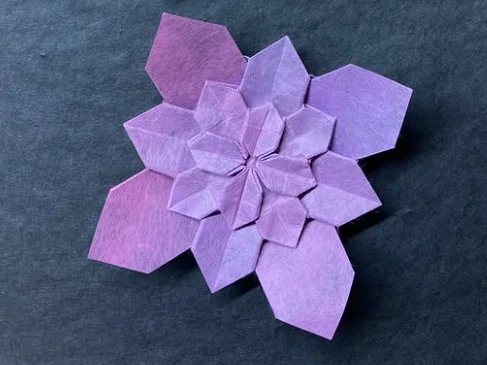 Origami Hydrangea designed by Shuzo Fujimoto