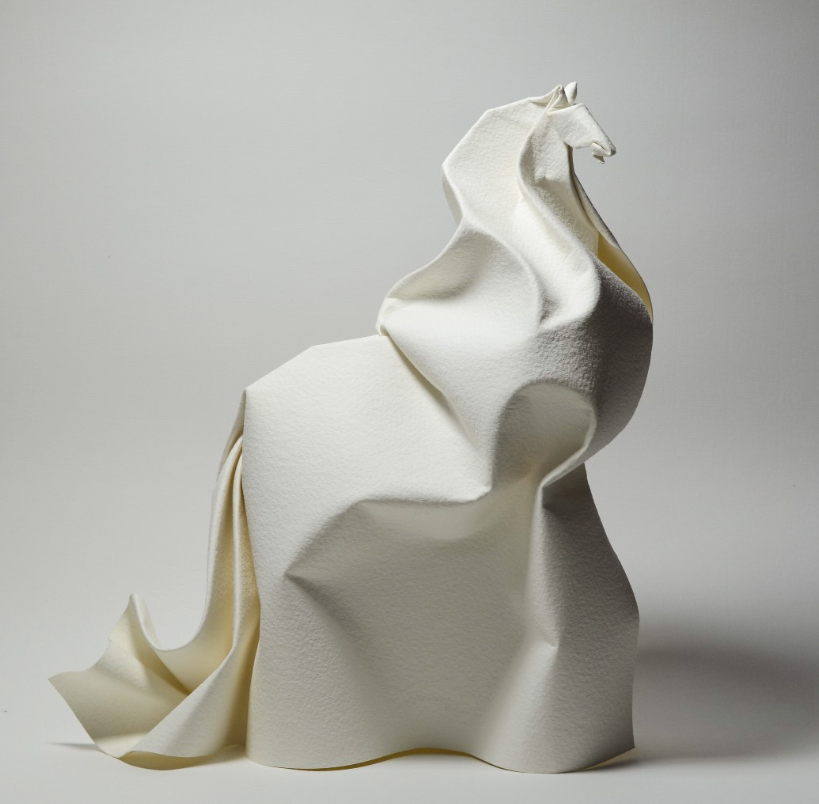 Origami Clydesdal designed by Hoàng Tiến Quyết, folded by Hoàng Tiến Quyết, using ARCHES paper