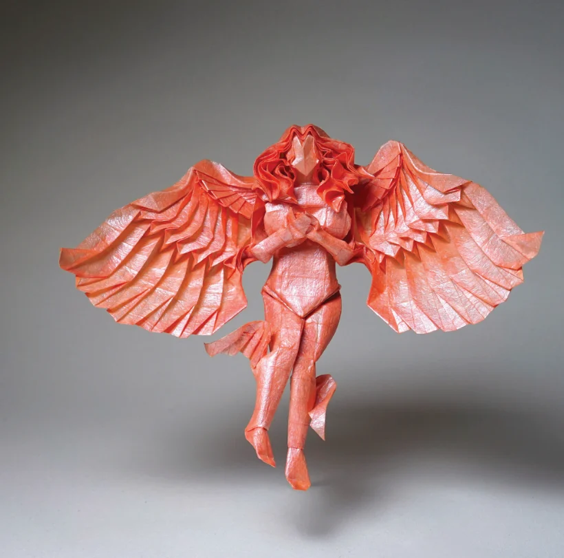 Origami Angel designed by Đào Cương Quyết, folded by Đào Cương Quyết, using VOG Paper paper