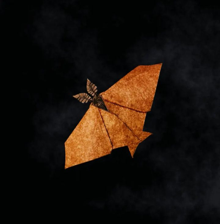 Origami Actias Aliena designed by Kamiya Satoshi, folded by Palser Mark, using Sandwich paper